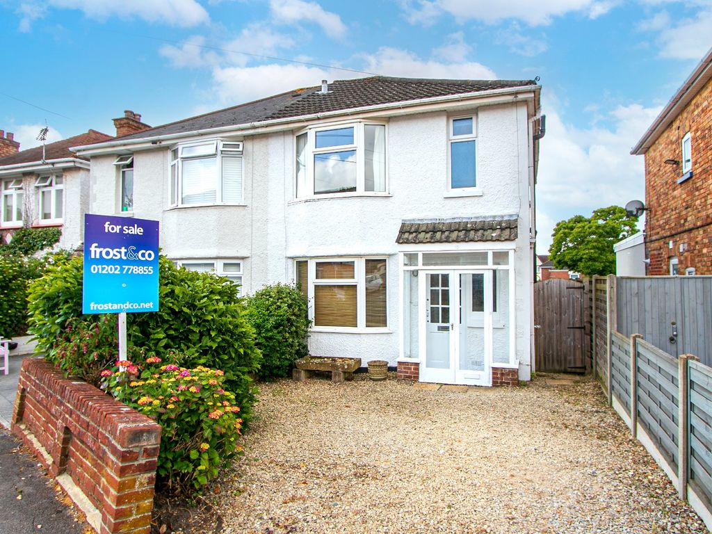 3 bed semi-detached house for sale in Queens Road, Parkstone, Poole, Dorset BH14, £380,000