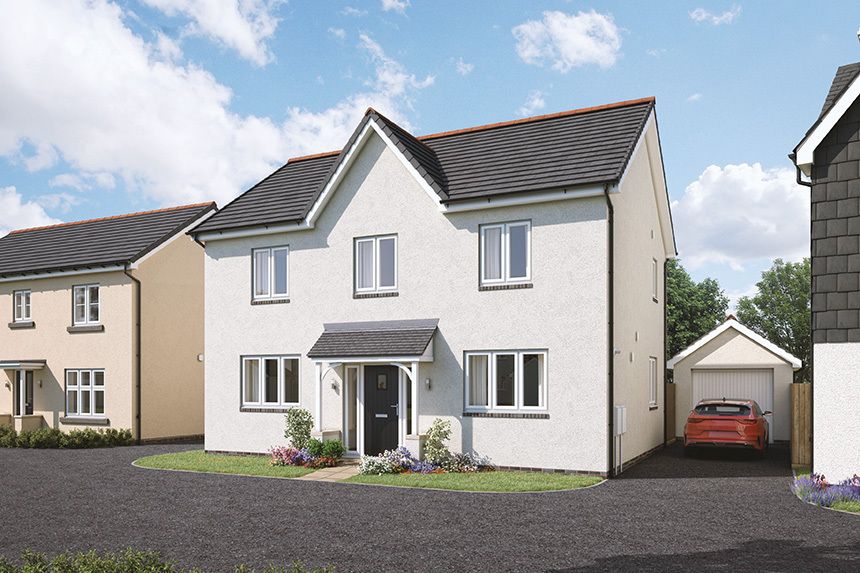 New home, 4 bed detached house for sale in "The Chestnut" at Green Hill, Egloshayle, Wadebridge PL27, £500,000
