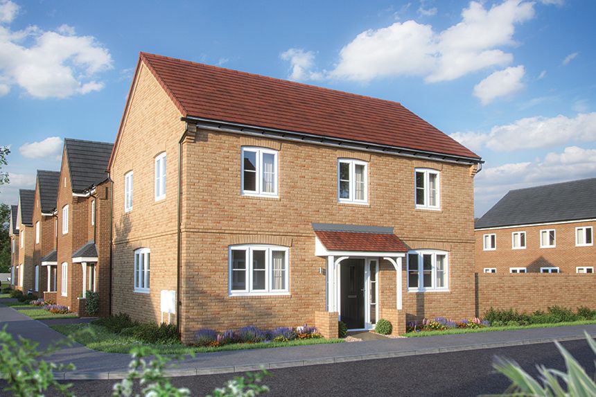 New home, 4 bed detached house for sale in "The Chestnut II" at Overstone Lane, Overstone, Northampton NN6, £444,995