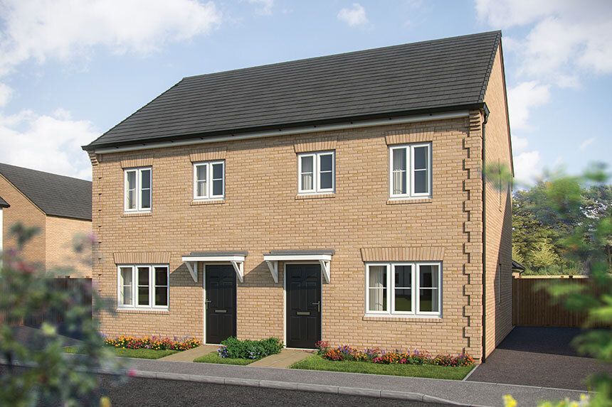 New home, 3 bed semi-detached house for sale in "The Magnolia" at Driver Way, Wellingborough NN8, £289,995