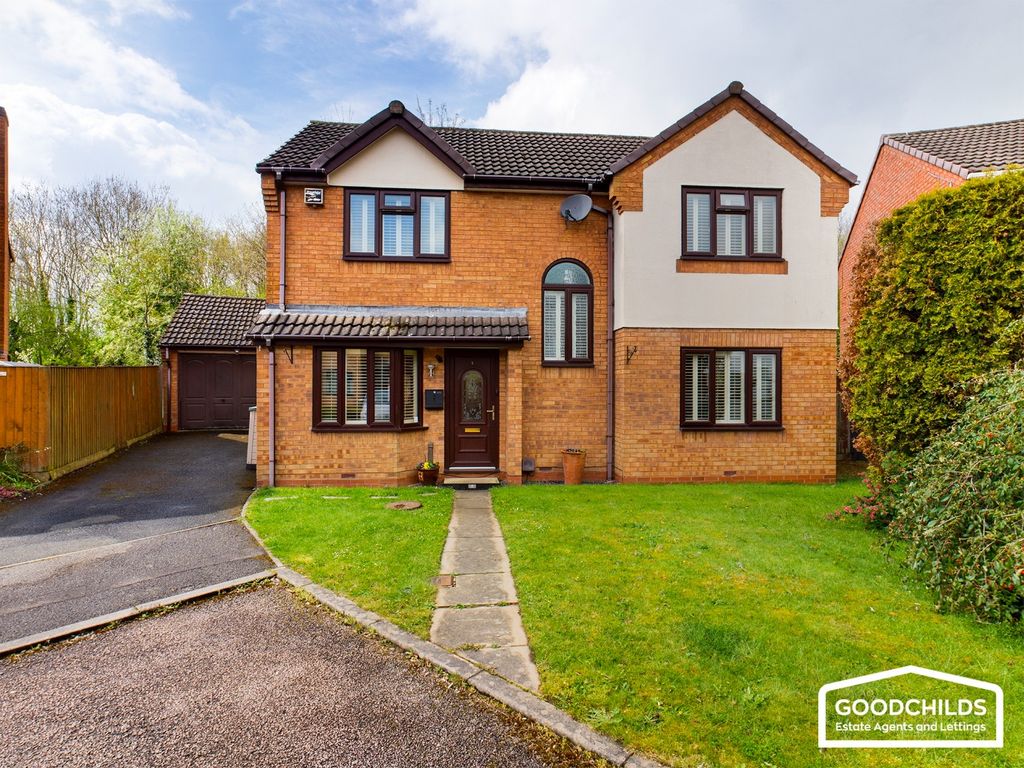 4 bed detached house for sale in Downfield Close, Turnberry, Bloxwich WS3, £365,000