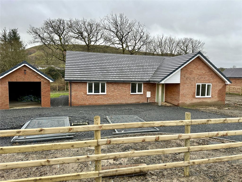 New home, 3 bed bungalow for sale in Cae Bryncoch, Llanbrynmair, Powys SY19, £350,000