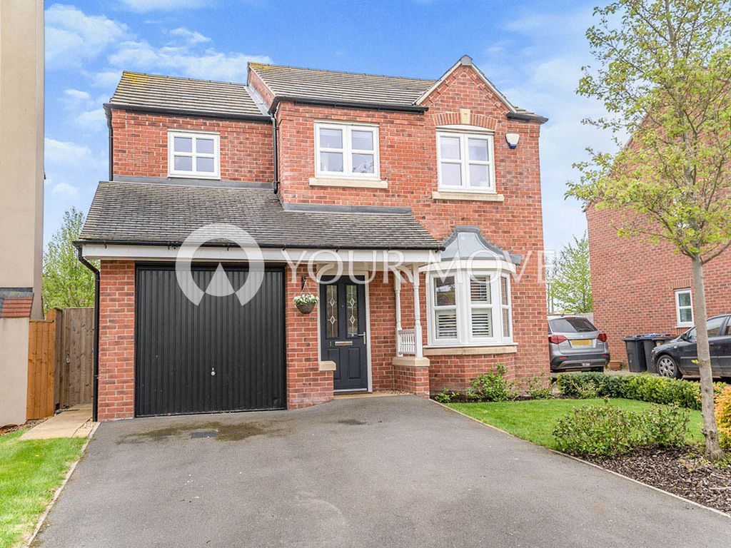 3 bed detached house for sale in Ryelands Crescent, Stoke Golding, Nuneaton, Leicestershire CV13, £375,000