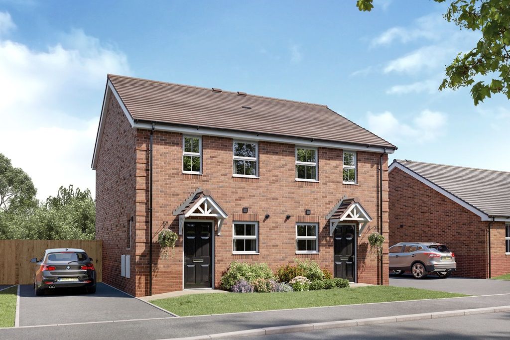 New home, 2 bed end terrace house for sale in "The Canford - Plot 18" at Birmingham Road, Budbrooke, Warwick CV35, £347,500