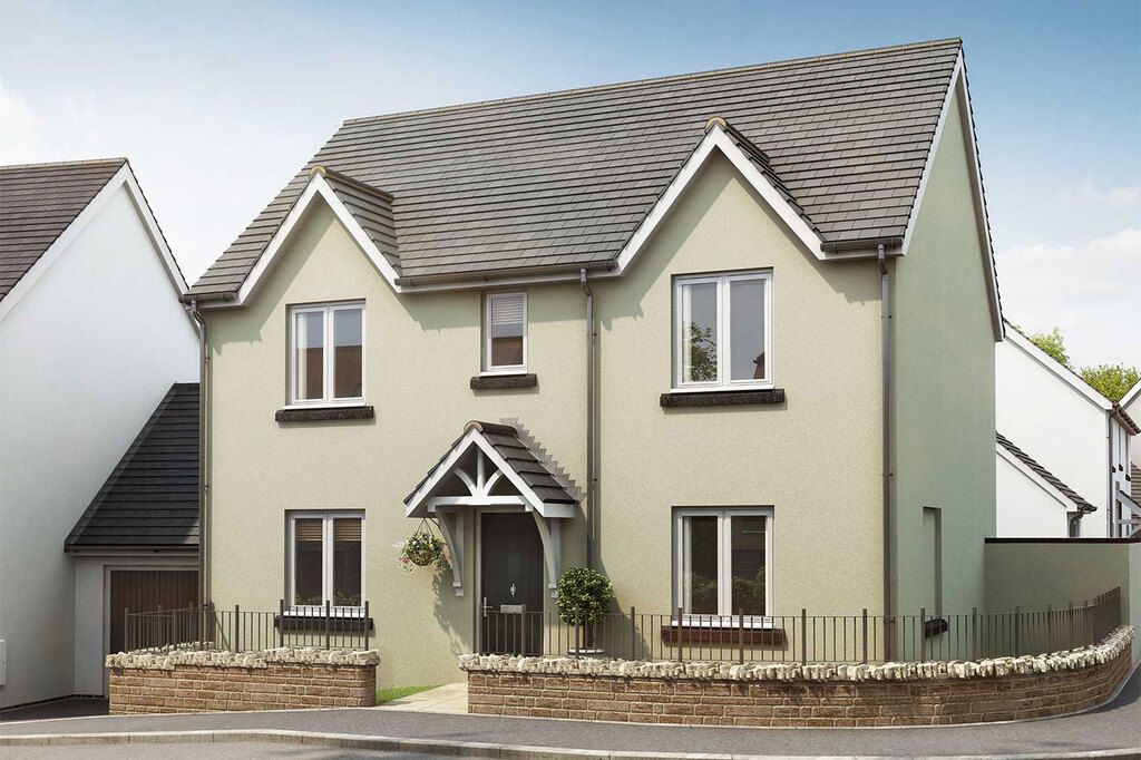 New home, 4 bed detached house for sale in "The Leverton" at Exeter Road, Newton Abbot TQ12, £440,000