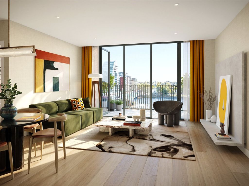 New home, 1 bed flat for sale in Hurlingham Waterfront, 362 Wandsworth Bridge Road, London SW6, £640,000