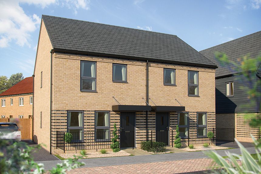New home, 3 bed terraced house for sale in "The Magnolia" at Shorthorn Drive, Whitehouse, Milton Keynes MK8, £399,995