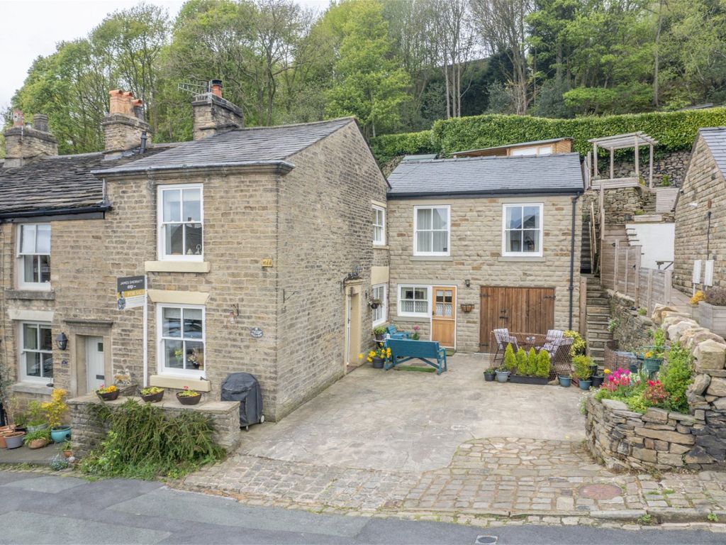 4 bed end terrace house for sale in Cocksheadhey Road, Bollington, Macclesfield SK10, £499,950