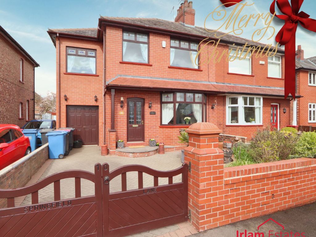 4 bed semi-detached house for sale in Springfield Lane, Irlam M44, £365,000