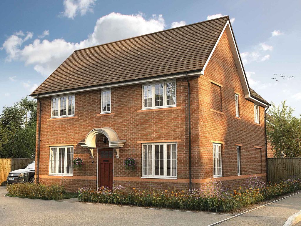 New home, 4 bed detached house for sale in "The Darlton" at Coubert Crescent, Glebe Farm, Milton Keynes MK17, £625,000
