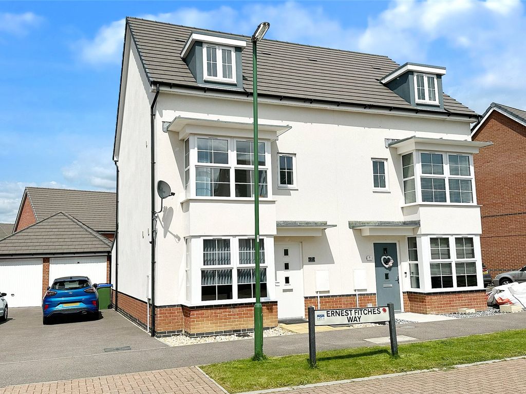 4 bed semi-detached house for sale in Ernest Fitches Way, Littlehampton, West Sussex BN17, £385,000