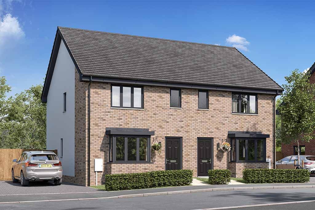 New home, 3 bed semi-detached house for sale in "The Buchanan" at Charleston Drive, Glenrothes KY7, £239,000