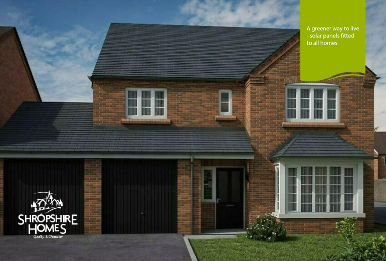 New home, 4 bed detached house for sale in Lawrence Park, Pontesbury SY5, £449,950