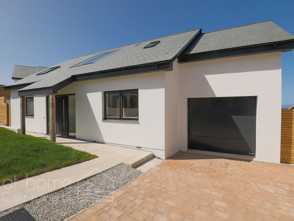 New home, 4 bed detached bungalow for sale in The Point, Droskyn, Perranporth TR6, £1,500,000