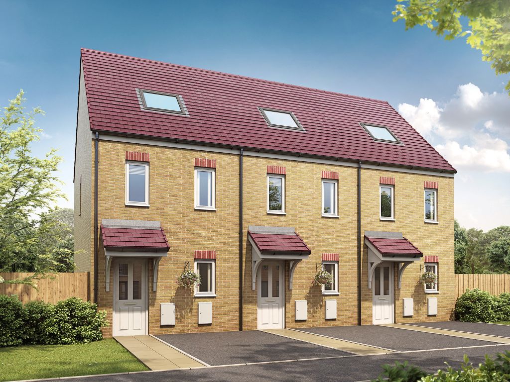 New home, 3 bed terraced house for sale in "The Moseley" at Upper Outwoods Road, Anslow, Burton-On-Trent DE13, £215,995