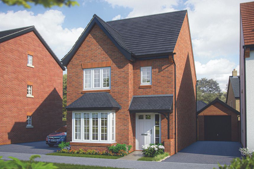 New home, 3 bed detached house for sale in "The Cypress" at Watermill Way, Collingtree, Northampton NN4, £389,995