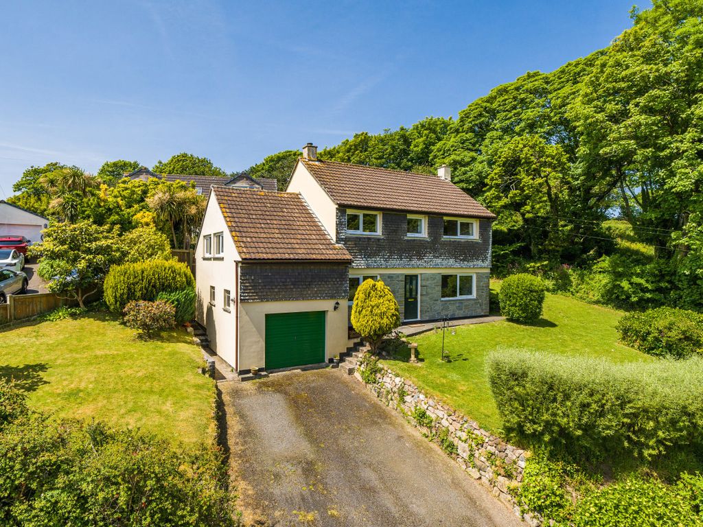 4 bed detached house for sale in Parc Shady, Whitecross, Penzance, Cornwall TR20, £475,000