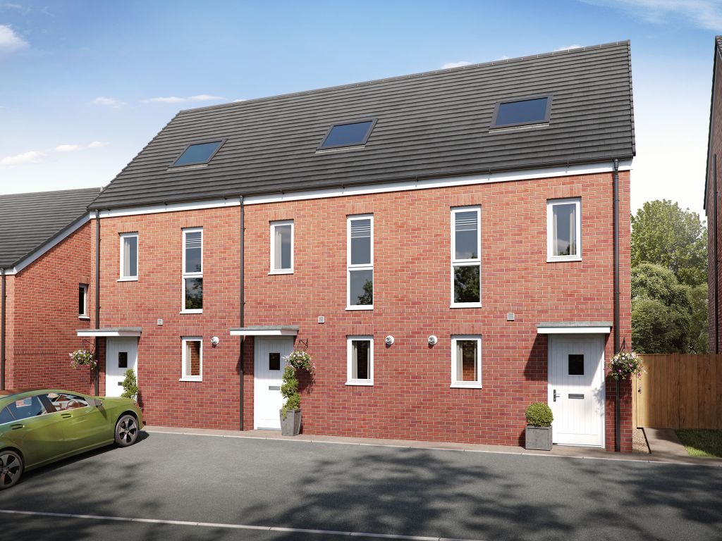 New home, 3 bed terraced house for sale in "The Moseley" at Par Four Lane, Lydney GL15, £214,995