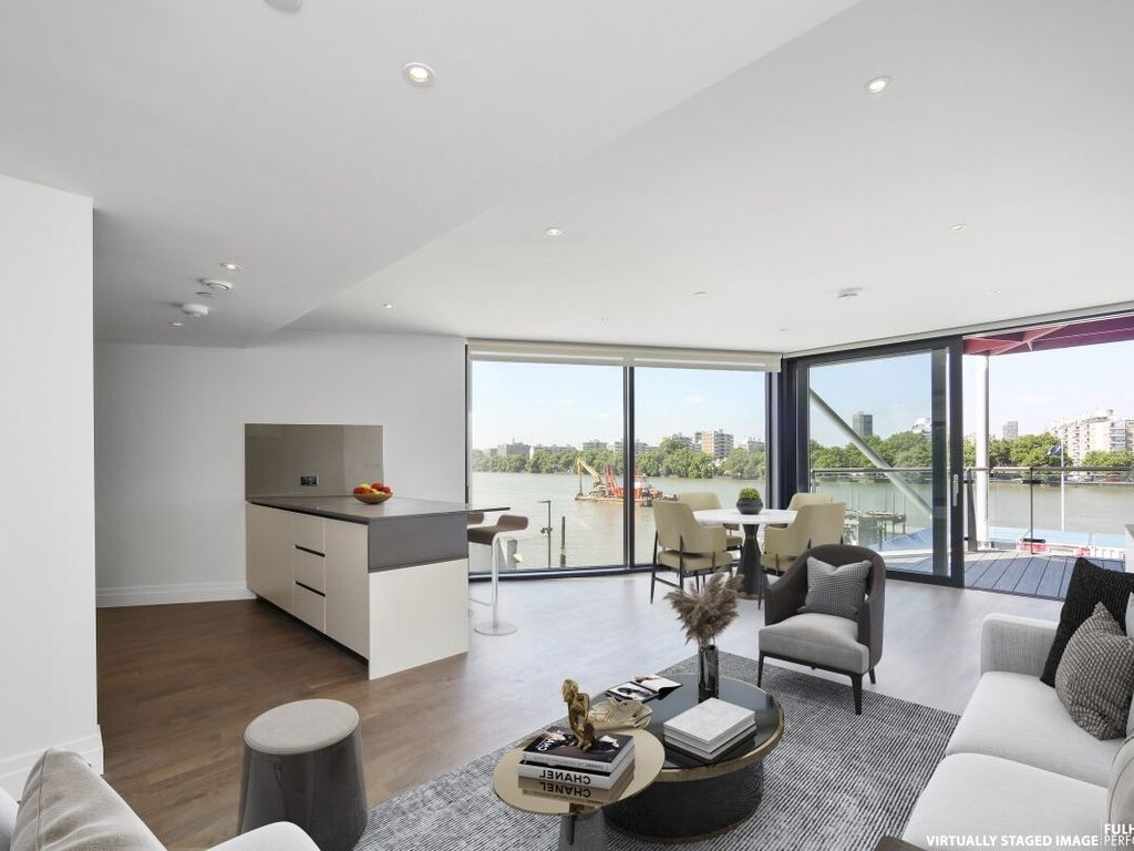 3 bed flat for sale in Kirtling Street, London SW8, £1,500,000
