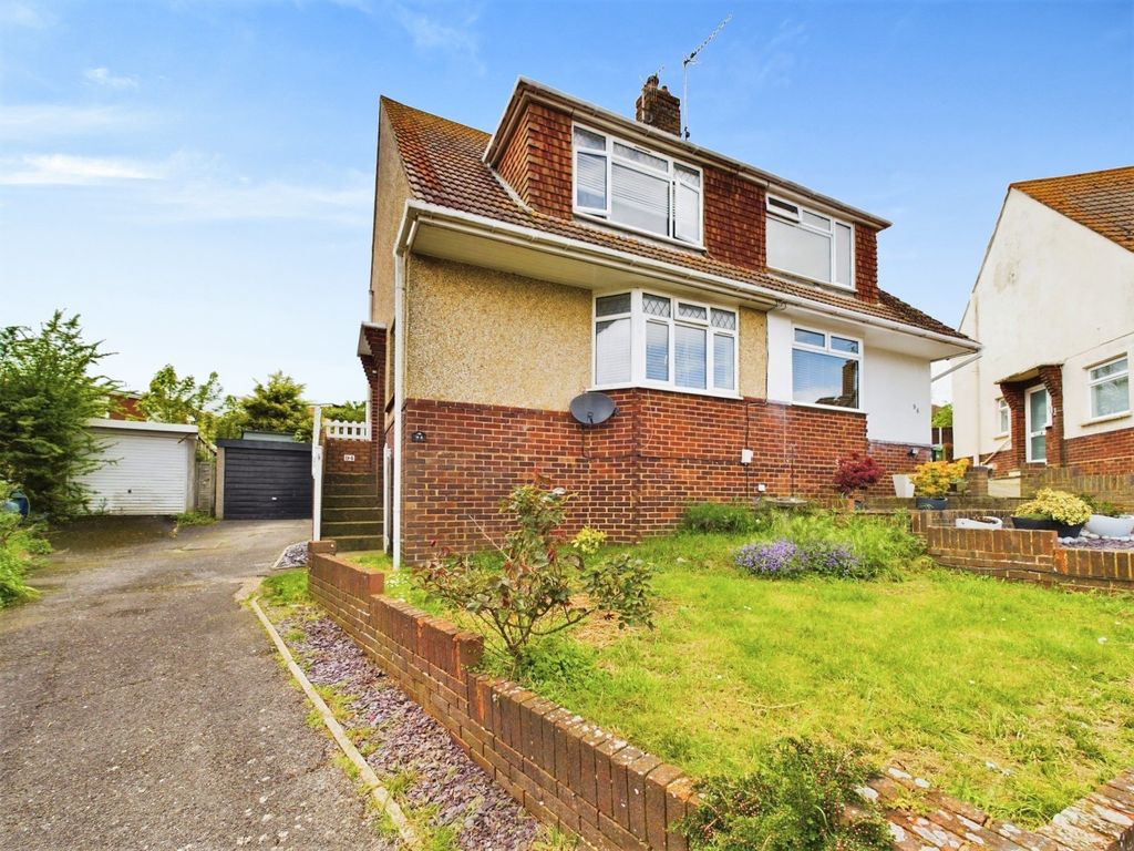 3 bed semi-detached house for sale in Heathfield Crescent, Portslade, Brighton BN41, £350,000
