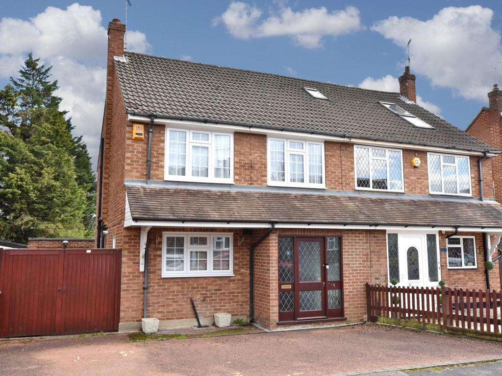 3 bed semi-detached house for sale in Biddenham Turn, Garston, Watford WD25, £600,000