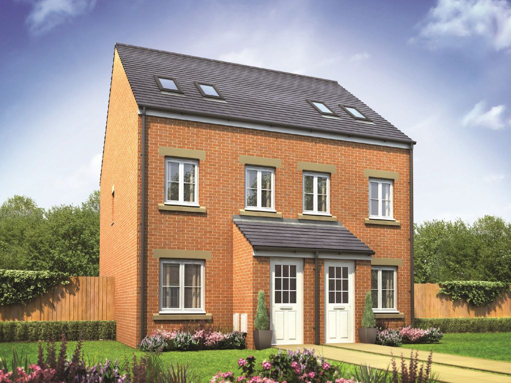 New home, 3 bed end terrace house for sale in "The Sutton" at Bawtry Road, Bessacarr, Doncaster DN4, £210,000