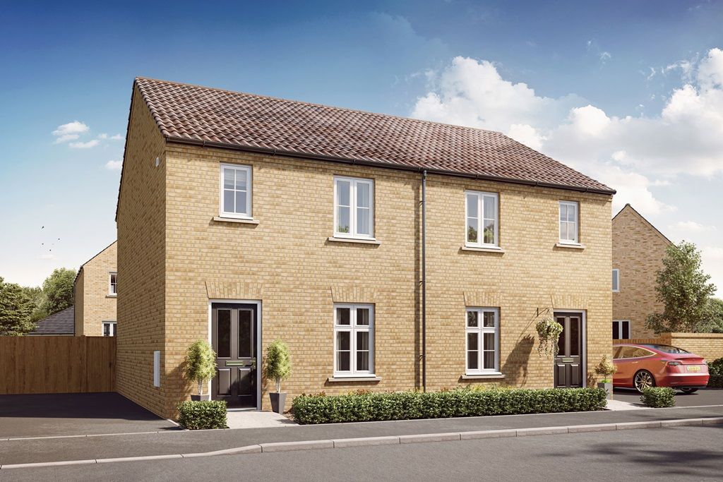 New home, 3 bed semi-detached house for sale in "The Gosford - Plot 110" at Burghley Green At West Cambourne, Dobbins Avenue, West Cambourne CB23, £390,000