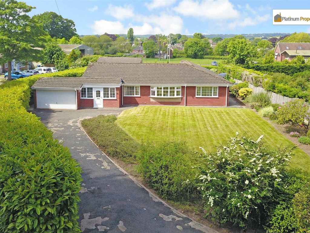 4 bed detached bungalow for sale in Rock House Drive, Barlaston ST12, £595,000