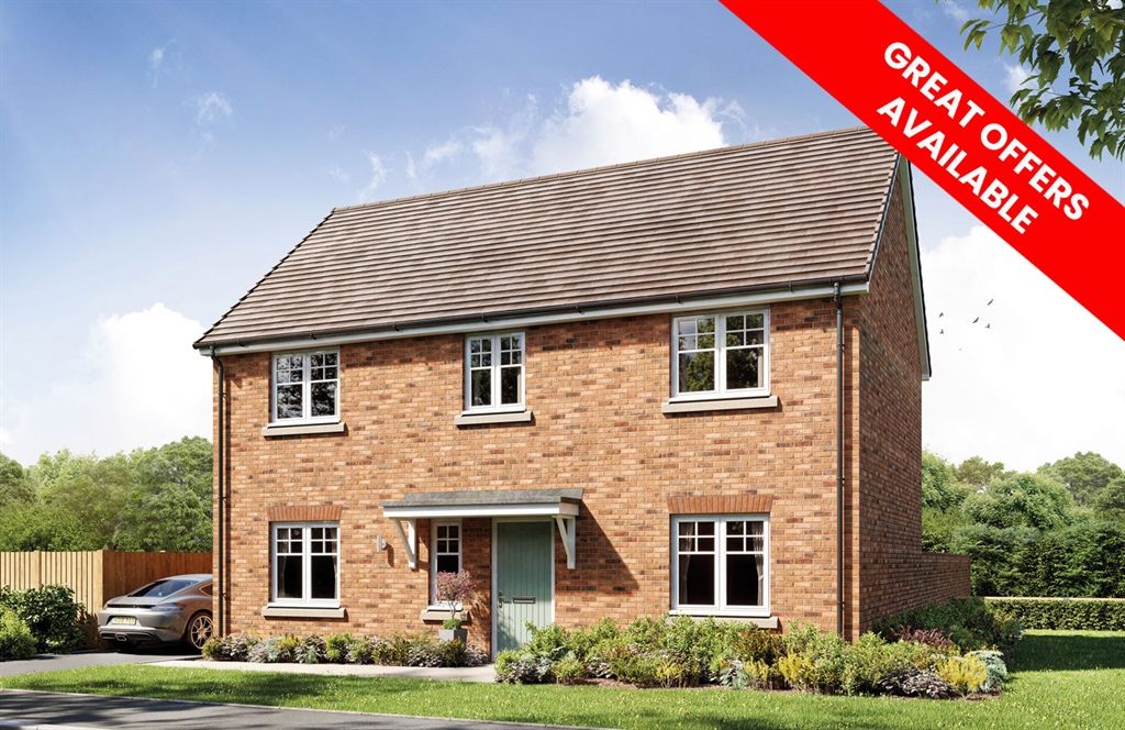 New home, 4 bed detached house for sale in "The Cliveden" at Greenfields Lane, Market Drayton TF9, £368,500