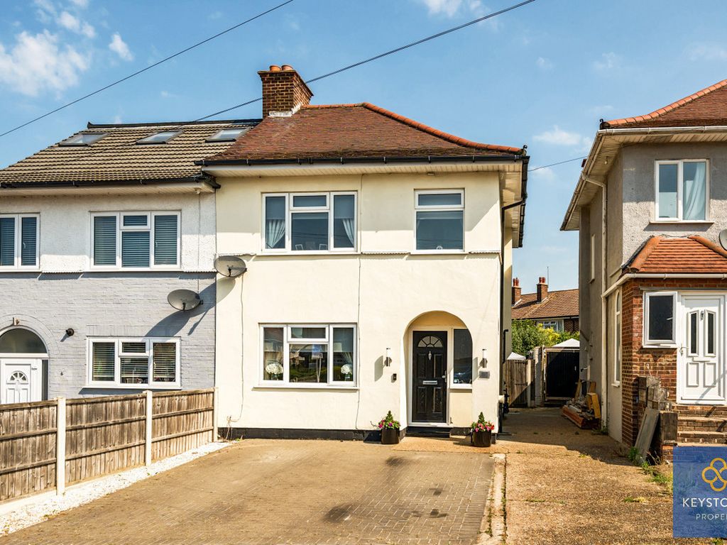 3 bed semi-detached house for sale in Firbank Road, Collier Row RM5, £450,000