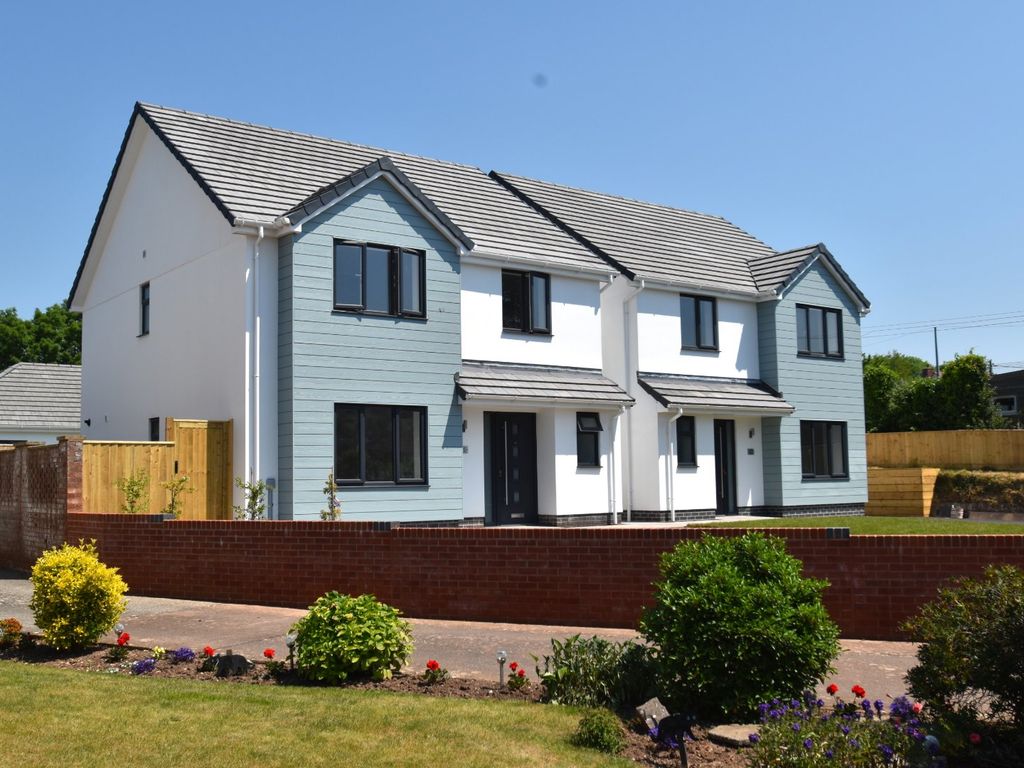 New home, 3 bed detached house for sale in Cherry Tree Gardens, Tiverton, Devon EX16, £370,000