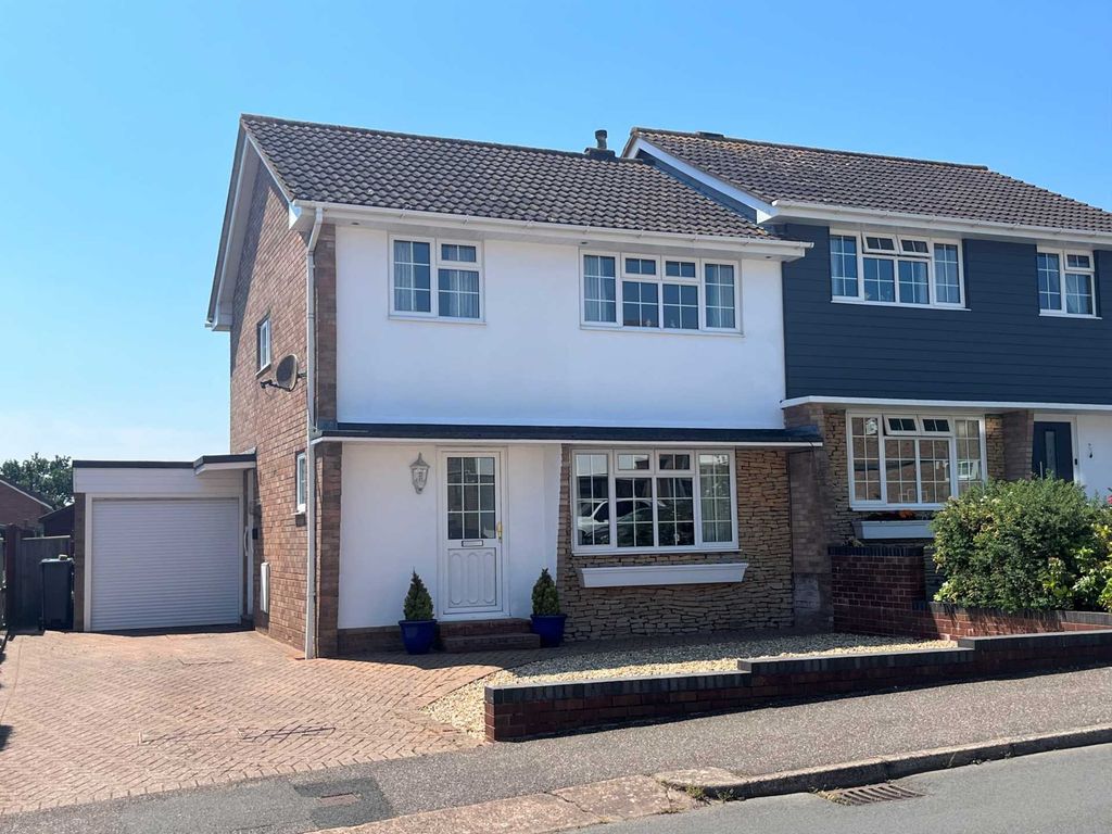 3 bed semi-detached house for sale in Winston Road, Exmouth EX8, £340,000