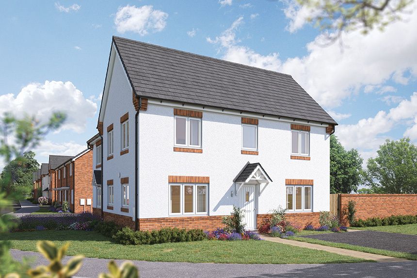 New home, 3 bed semi-detached house for sale in "The Spruce" at Morpeth Close, Orton Longueville, Peterborough PE2, £339,995