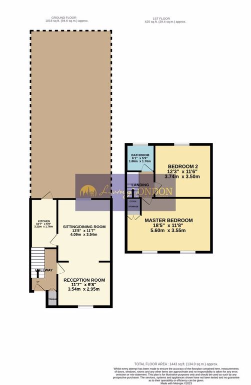 2 bed terraced house for sale in Warkworth Road, London N17, £499,950