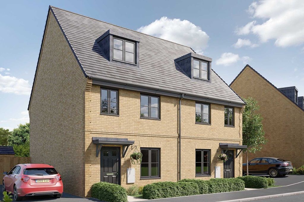 New home, 3 bed semi-detached house for sale in "The Braxton - Plot 222" at Stilebrook Road, Olney MK46, £390,000