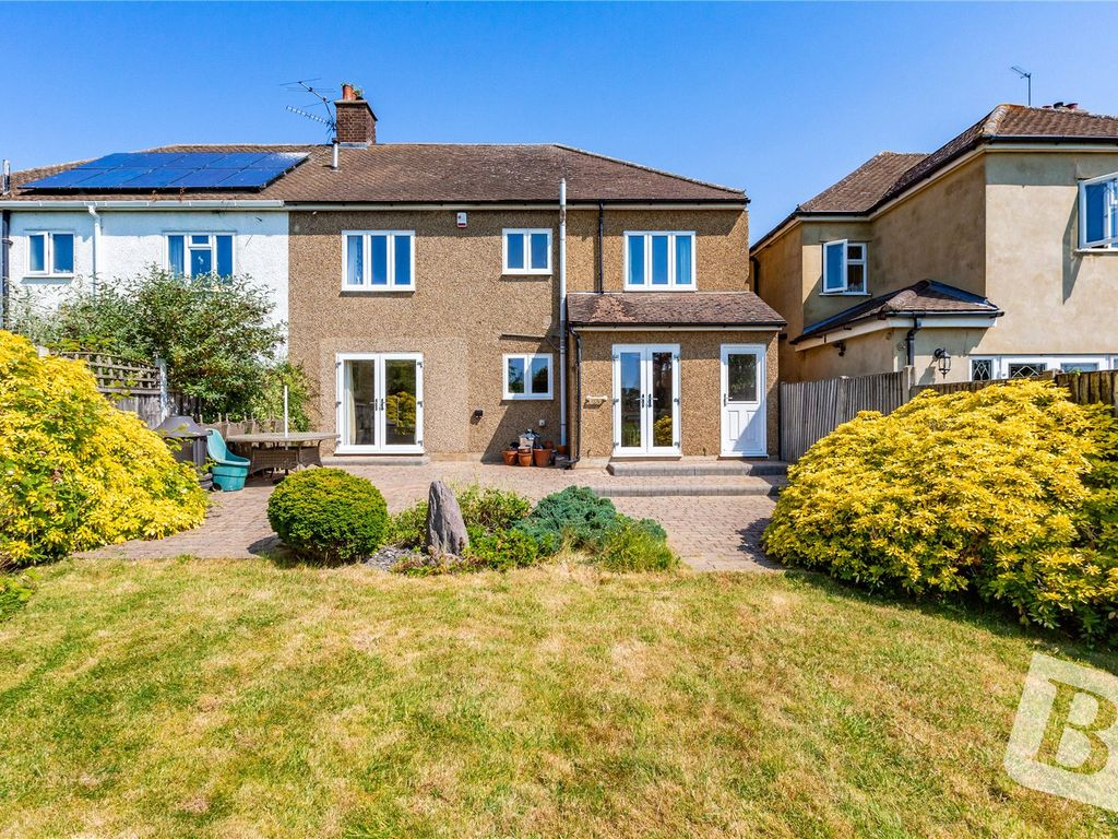 4 bed semi-detached house for sale in Marlborough Gardens, Upminster RM14, £650,000