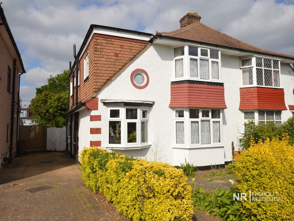 4 bed semi-detached house for sale in Caversham Avenue, North Cheam, Surrey. SM3, £599,950
