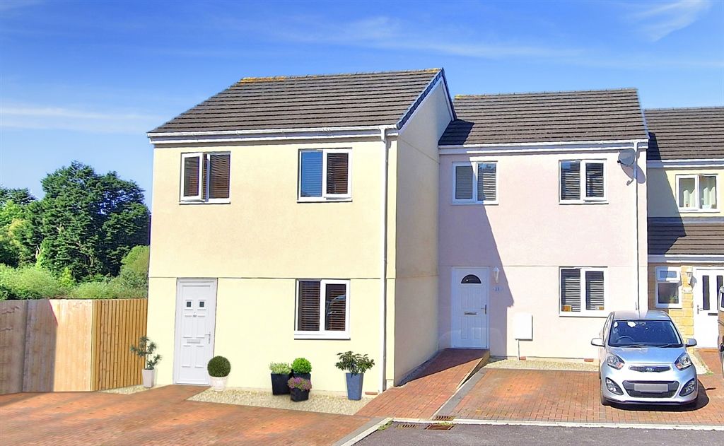 New home, 3 bed end terrace house for sale in Strawberry Fields, Crowlas, Penzance. TR20, £300,000