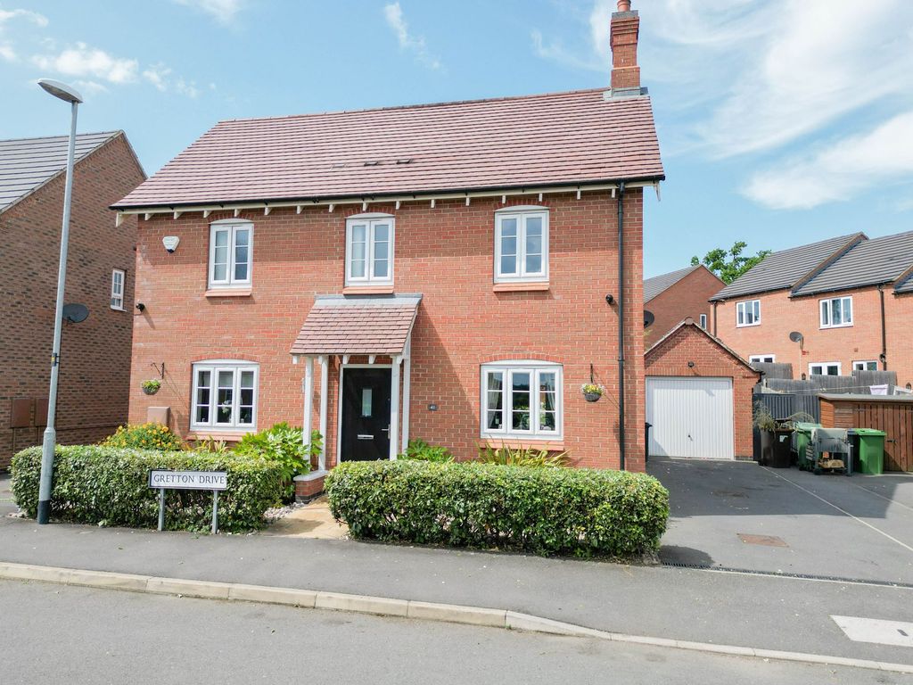 3 bed detached house for sale in Gretton Drive, Anstey, Leicester LE7, £365,000