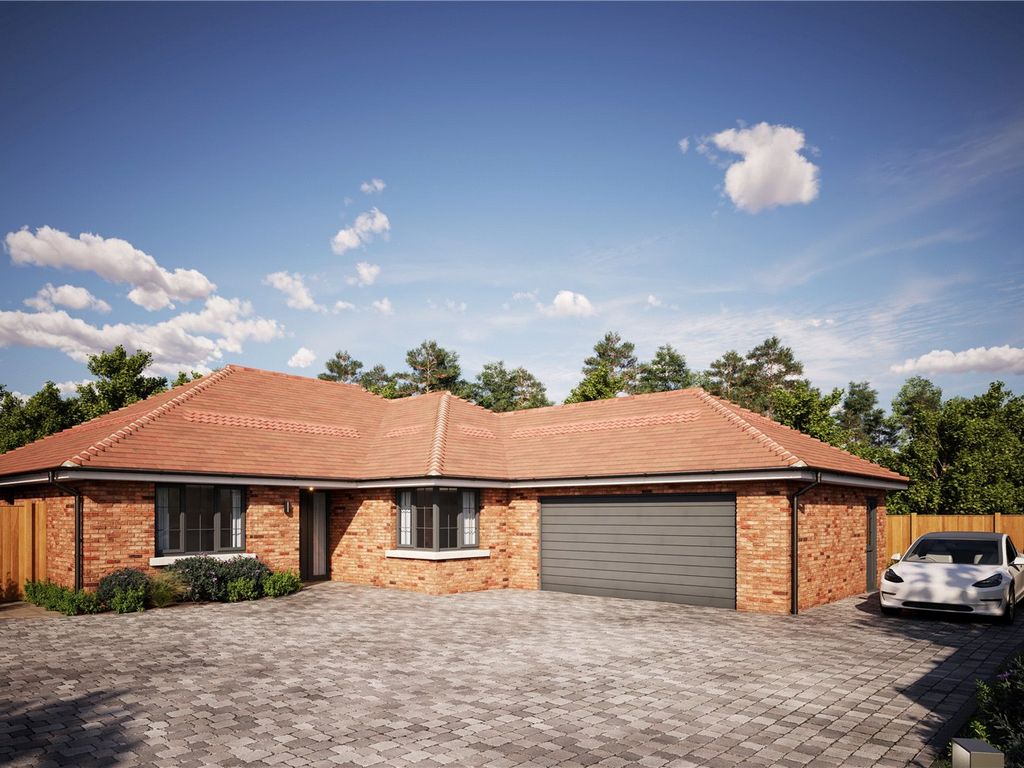 New home, 3 bed bungalow for sale in Lions Lane, Ashley Heath, Ringwood BH24, £975,000