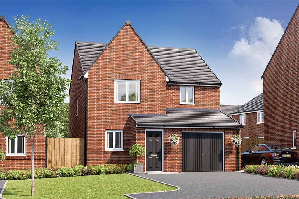 New home, 3 bed detached house for sale in "The Staveley" at Eakring Road, Bilsthorpe, Newark NG22, £260,000