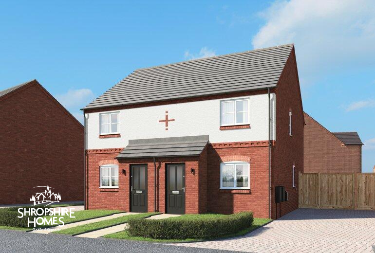 New home, 2 bed semi-detached house for sale in Crudgington Fields, Telford TF6, £224,950