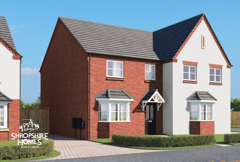New home, 3 bed semi-detached house for sale in Crudgington Fields, Telford TF6, £250,000