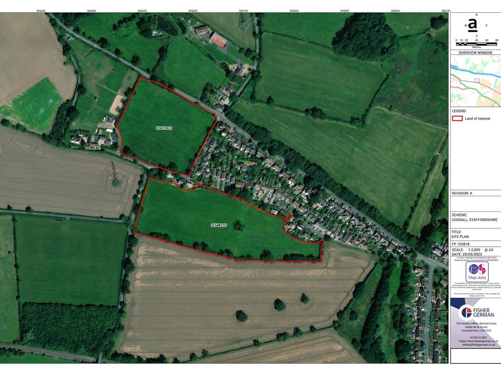 Land for sale in Land Off Wood Road & Moatbrook, Codsall, Wolverhampton, Staffordshire WV8, Sale by tender