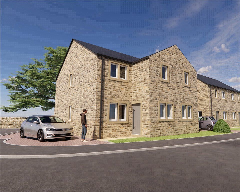 New home, 3 bed semi-detached house for sale in Plot 15, Brow Top, Cononley Road, Glusburn, North Yorkshire BD20, £375,000