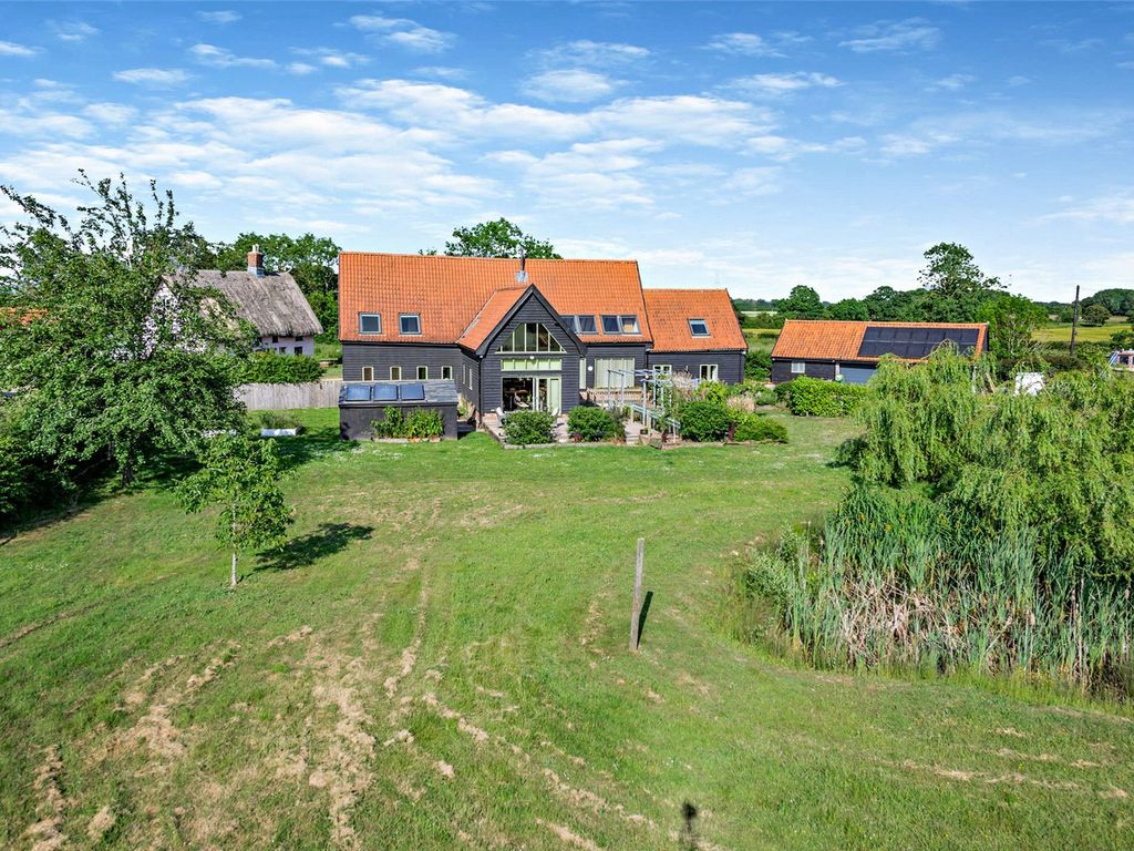 5 bed detached house for sale in Malthouse Lane, Gissing, Diss, Norfolk IP22, £975,000