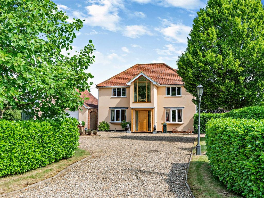 4 bed detached house for sale in Newmans Green, Acton, Sudbury, Suffolk CO10, £895,000