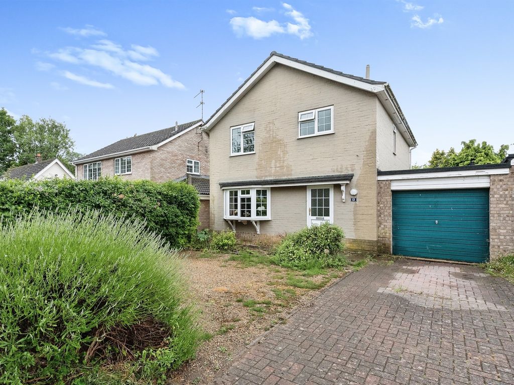 3 bed detached house for sale in The Limes, Horringer, Bury St. Edmunds IP29, £350,000