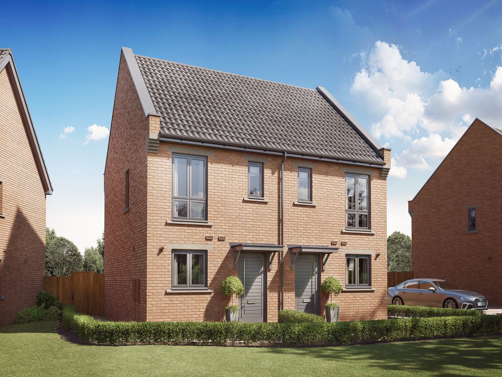 New home, 2 bed semi-detached house for sale in "The Bradwell" at Long Green, Cressing, Braintree CM77, £315,000