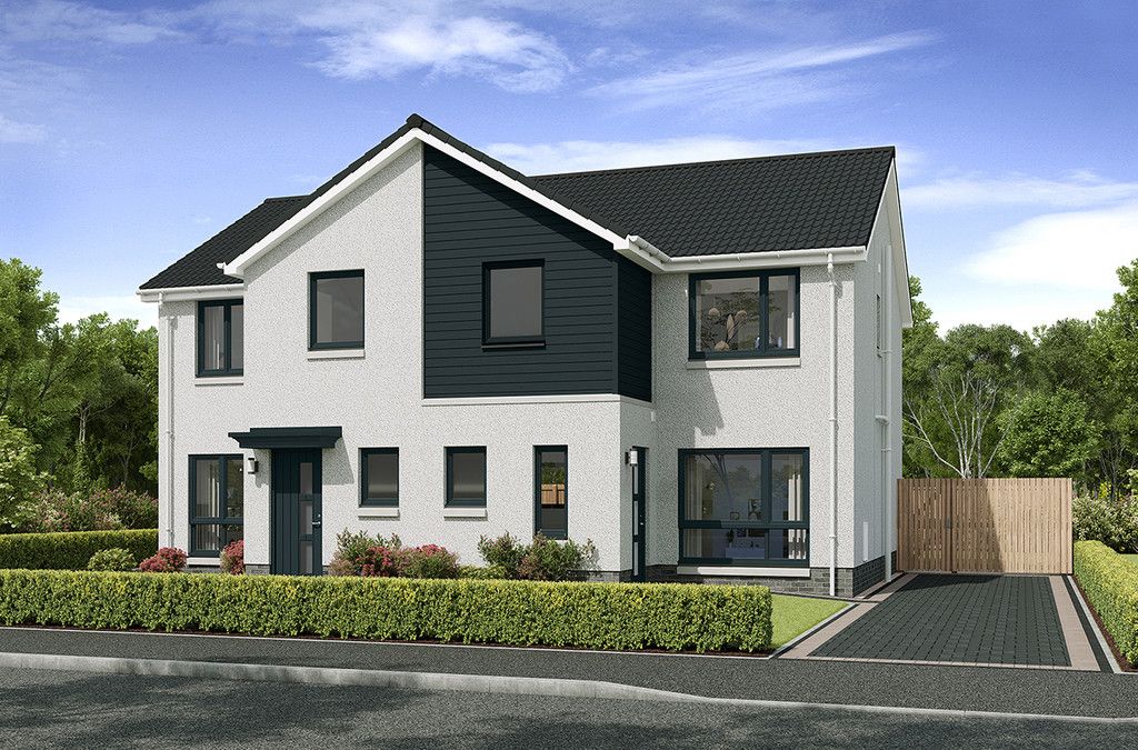 New home, 3 bed semi-detached house for sale in Oakbank Drive, Glenrothes KY7, £224,000